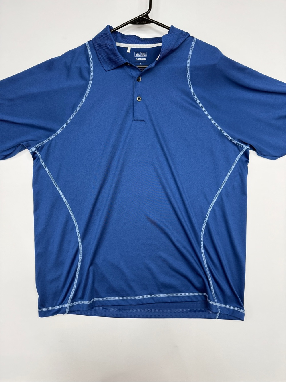 Adidas Golf Men's Climacool Short Sleeve Performance Polo Shirt Blue Size L